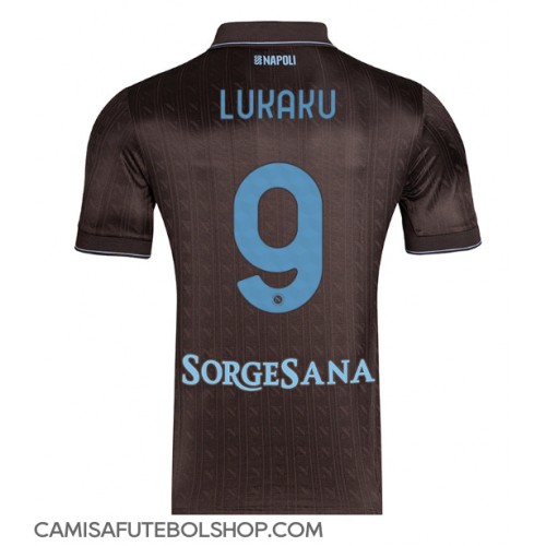 Camisa de time de futebol SSC Napoli Romelu Lukaku #9 Replicas 3º Equipamento 2025-26 Manga Curta
